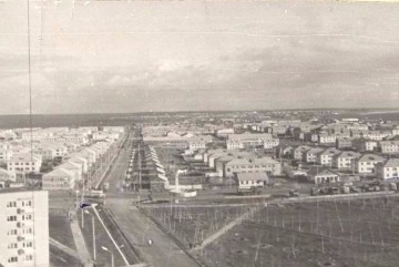 Город Нижневартовск начала 70-х годов. Общий вид, 1970. Основание: НГА. Ф.Ф, Оп.1, Д.660, Л.1