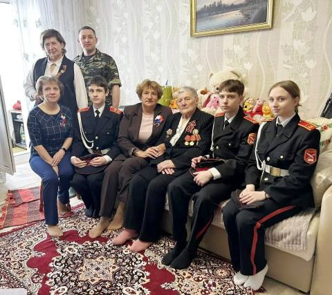 Визит труженика тыла Н.Е. Федченко