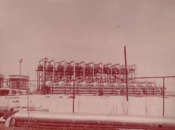 Сепарационная установка подготовки нефти на Самотлорском месторождении. 1979 г.