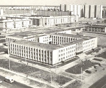 Микрорайон города №7. Общий вид. 1988 год. Основание: Архивный отдел администрации города Нижневартовска. Фонд. Фотодокументы. Опись.1. Дело 555. Лист. 1