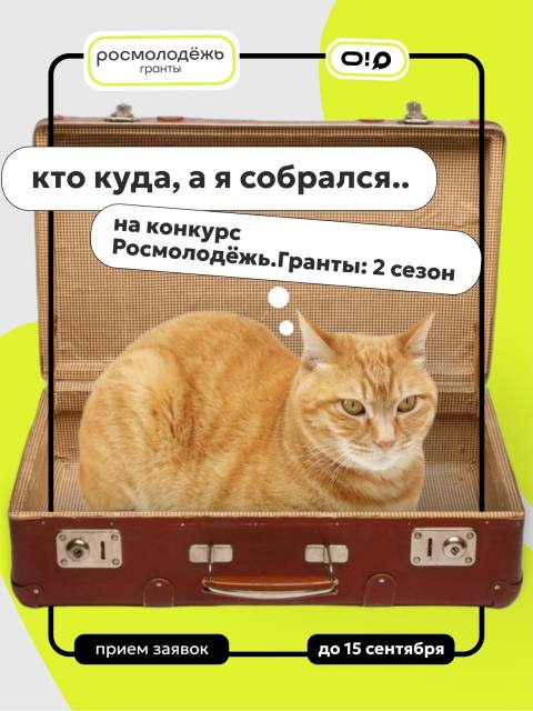 Всероссийский конкурс молодежных проектов «Росмолодежь. Гранты: 2 сезон»